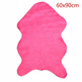 Fur Artificial Sheepskin Hairy Carpet Living Room Bedroom Rugs Skin Fur Plain Fluffy Area Rugs Washable Bedroom Faux Mat