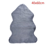 Fur Artificial Sheepskin Hairy Carpet Living Room Bedroom Rugs Skin Fur Plain Fluffy Area Rugs Washable Bedroom Faux Mat