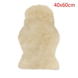 Fur Artificial Sheepskin Hairy Carpet Living Room Bedroom Rugs Skin Fur Plain Fluffy Area Rugs Washable Bedroom Faux Mat