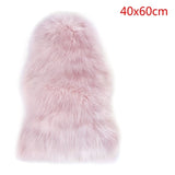 Fur Artificial Sheepskin Hairy Carpet Living Room Bedroom Rugs Skin Fur Plain Fluffy Area Rugs Washable Bedroom Faux Mat