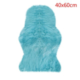 Fur Artificial Sheepskin Hairy Carpet Living Room Bedroom Rugs Skin Fur Plain Fluffy Area Rugs Washable Bedroom Faux Mat