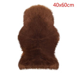 Fur Artificial Sheepskin Hairy Carpet Living Room Bedroom Rugs Skin Fur Plain Fluffy Area Rugs Washable Bedroom Faux Mat