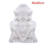 Fur Artificial Sheepskin Hairy Carpet Living Room Bedroom Rugs Skin Fur Plain Fluffy Area Rugs Washable Bedroom Faux Mat