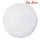 Fur Artificial Sheepskin Hairy Carpet Living Room Bedroom Rugs Skin Fur Plain Fluffy Area Rugs Washable Bedroom Faux Mat