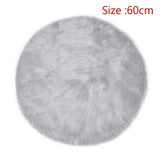 Fur Artificial Sheepskin Hairy Carpet Living Room Bedroom Rugs Skin Fur Plain Fluffy Area Rugs Washable Bedroom Faux Mat