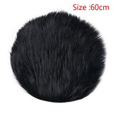 Fur Artificial Sheepskin Hairy Carpet Living Room Bedroom Rugs Skin Fur Plain Fluffy Area Rugs Washable Bedroom Faux Mat