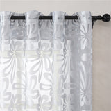 Geometric Modern Window Sheer Curtain Panels for Living Room the Bedroom Kitchen Blinds Window