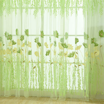 1PC Window Curtains 1M*2M Sheer Voile Tulle for Bedroom Living Room