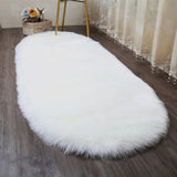 Fur Artificial Sheepskin Hairy Carpet Living Room Bedroom Rugs Skin Fur Plain Fluffy Area Rugs Washable Bedroom Faux Mat