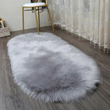 Fur Artificial Sheepskin Hairy Carpet Living Room Bedroom Rugs Skin Fur Plain Fluffy Area Rugs Washable Bedroom Faux Mat