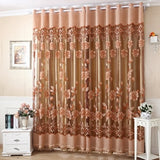 Jacquard Sheer Curtains For Living Room Bedroom Kitchen Blinds Shade Tulle Luxury Window Treatments Drapes