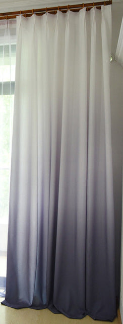 Gradient color window curtains for living room bedroom kitchen tulle curtains and blackout curtains for window