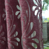 Ready made semi-blackout curtains blind panel fabrics for window purple curtains living room