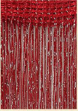 3x2.6m String Curtain Shiny Tassel Line Curtains Window Door Divider Drape Living Room