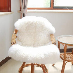 Fur Artificial Sheepskin Hairy Carpet Living Room Bedroom Rugs Skin Fur Plain Fluffy Area Rugs Washable Bedroom Faux Mat