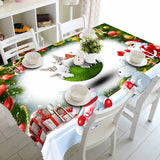 New Year Christmas Tablecloth Kitchen Dining Table Decorations