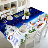 New Year Christmas Tablecloth Kitchen Dining Table Decorations