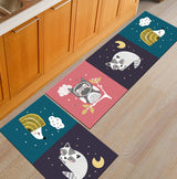 Modern Geometric Kitchen Mat Anti-Slip Bathroom Carpet Home