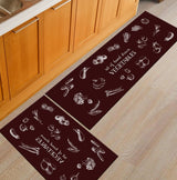 Modern Geometric Kitchen Mat Anti-Slip Bathroom Carpet Home