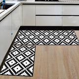 Modern Geometric Kitchen Mat Anti-Slip Bathroom Carpet Home