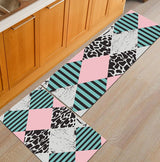 Modern Geometric Kitchen Mat Anti-Slip Bathroom Carpet Home