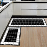 Modern Geometric Kitchen Mat Anti-Slip Bathroom Carpet Home