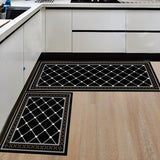 Modern Geometric Kitchen Mat Anti-Slip Bathroom Carpet Home